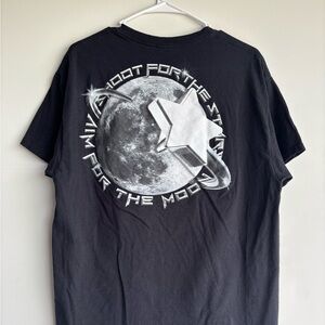 Pop Smoke T-shirt Black Faith Shoot for the Stars Aim for the Moon Men’s large